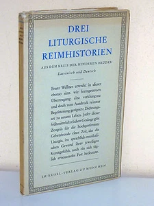 Tres historias litúrgicas de rimas del círculo de los hermanos menores (1951) - Imagen 1 de 3
