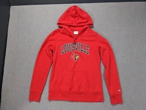 Champion Hoodie Cardinals Sweatshirt Red Medium Long Sleeve Louisville EUC Women - Picture 1 of 11