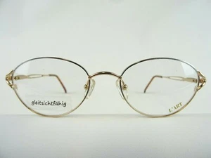 Klassische Damenbrille große Gläser niedriger Preis Metall gold-silber Gr.M - Bild 1 von 5