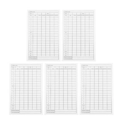 Golfs Score Sheets Golfs Scorecards Coated Paper Score Cards Golfs Scorecards Foto 1 de 4