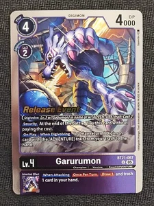 Digimon Card Game - Garurumon - BT21-067 ENG - Release Event - Picture 1 of 2