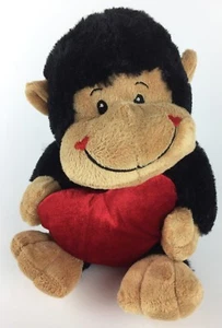 Dan Dee Collectors Choice Gorilla Monkey Ape Plush Stuffed Animal & Heart 9.25" - Picture 1 of 12