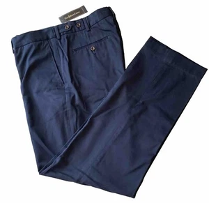 POLO RALPH LAUREN Men's Slacks Pants Golf Navy Blue 32x30 Cotton Adjustable NEW - Picture 1 of 6