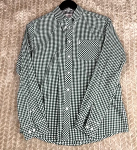 BEN SHERMAN The Original Gingham Green/White Check Long Sleeve Shirt Size L - Picture 1 of 13