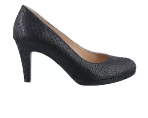 Naturalizer Womens Michelle Black Snakeskin Leather Pumps Size 7 - Picture 1 of 3