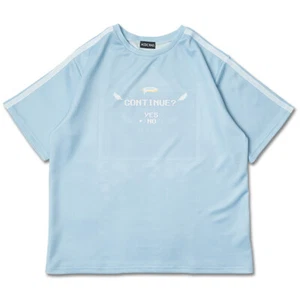 NUOVA ACDC Rag - Maglietta Game Over Jersey Blu Pastello Oversize - Foto 1 di 5