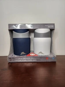 High Sierra Food Jar Stainless Steel Vacuum Insulated w/ Foldable Spork 2Pk 24oz - Picture 1 of 11