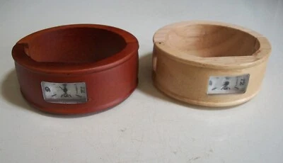 Natural Hypoallergenic Geneva Wood Women's Fashion Casual Wear Cuff Bangle Watch - Image 1 of 2