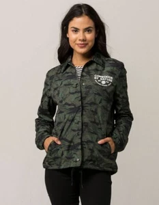 New Element Camo Button front Women's Teens Coache's MEDIUM Jackets RWHD-7 - Picture 1 of 2