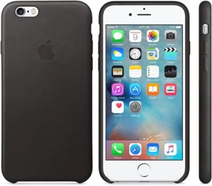 Apple Leather Case (IPHONE 6S Black), MKXW2ZM/A Original genuine - Picture 1 of 2