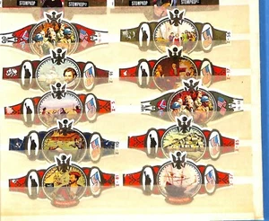 LOT OF 10 VINTAGE CIGAR BANDS - U.S.A. HISTORY  (0115-15) - Picture 1 of 1
