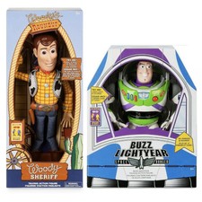 Disney Toy Story 4 TalKing Woody & BUZZ Lightyear 16" Action figure Toys NEW