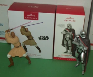 Hallmark Lot Star Wars Mace Windu Captain Phasma 2015 2022 Ornaments - Picture 1 of 13