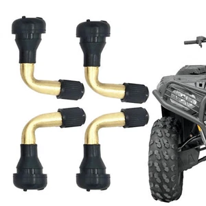 4x PVR60 Motorcycle Tubeless Tire Valve Stems Right angle 90 degrees Pull-In - Picture 1 of 8