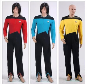 Star Trek Spaceship Coverall Uniform Carnival Costume Halloween Party Multicolor - Picture 1 of 15