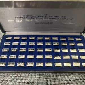 The International Lok Sterling Silber Miniatur Sammlung Franklin Mint - Bild 1 von 5