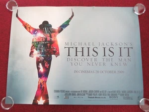 THIS IS IT UK QUAD ROLLED POSTER MICHAEL JACKSON NICK BASS 2009 - Imagen 1 de 9
