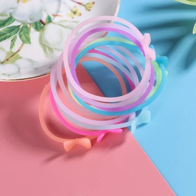  2 Pcs Haarschmuck Für Damen Gummiband Armband Elastisches Haarband - Bild 1 von 4