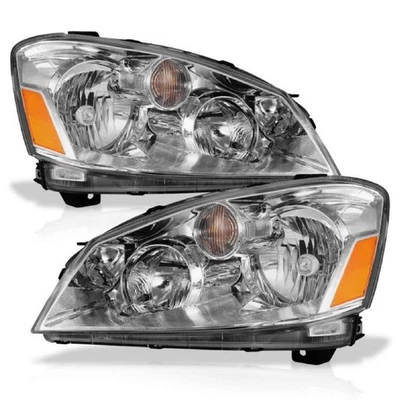 Anzo 121294 Chrome Clear Lens Crystal Headlights for 05-06 Nissan Altima Foto 1 de 4