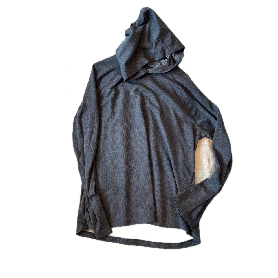 Apt. Sudadera con capucha gris delgada 9 para hombre L Foto 1 de 3