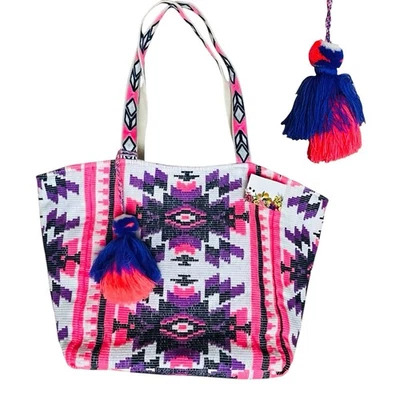 NUEVO Bolso Grande Diseño Ikat Multicolor Edición Express Foto 1 de 4