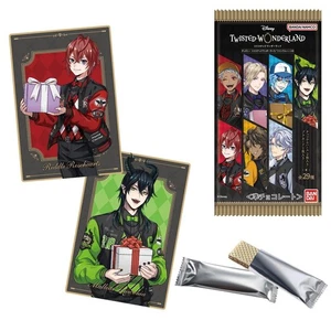 Bandai Disney Twisted Wonderland Twin Wafers 6 With Chocolate Box Of 20 Piece - Picture 1 of 9