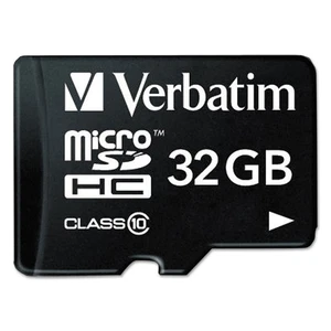 Verbatim microSDHC Card w/Adapter Class 10 32GB 44083 - Picture 1 of 3
