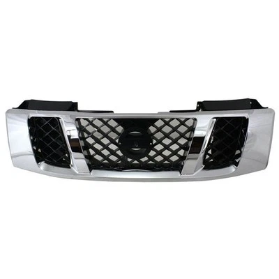 For 08-15 Titan Truck Front Grill Grille Assy Chrome, Black Honeycomb Insert Q Foto 1 de 4