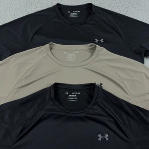 LOT OF 3 Under Armour Shirt Mens XL The Tech Tee HeatGear Short Sleeve Running - Picture 1 of 13