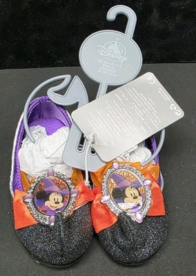 Disney Store Minnie Mouse Witch Costume Toddler Shoes Pumps Black Size 5/6 NEW  - Image 1 of 4