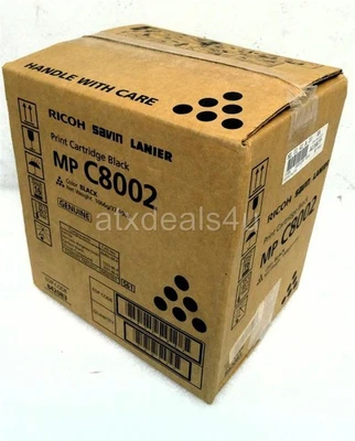 Cartucho de toner de impressão RICOH MP C8002 preto novo lacrado - Imagem 1 de 3