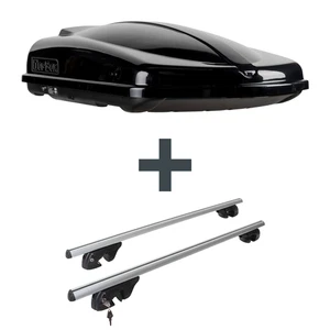 Dachbox Topbox TopBox 420 Duo + Dachträger Menabo für Ssangyong Korando C300 Top - Bild 1 von 12