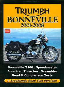2001 02 03 04 05 06 07 08 TRIUMPH BONNEVILLE ROAD TEST PORTFOLIO - Picture 1 of 1