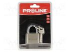 1 pcs x PROLINE - 24840 - Padlock, shackle, Equipment: key x4, 40mm, gates,cabin