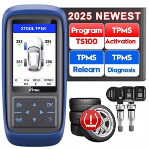 XTOOL TP150 TPMS Programming Tool Tire Pressure Monitor System Diagnostic +TS100 - Picture 1 of 21