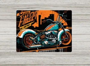 Metal Sign, Inspired by Harley Davidson 1984, Vintage Motorbike, garage mancave - Picture 1 of 1