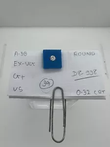 Lab grown 0.32 Ct VS Clarity G+ Color Loose Diamond Round - Picture 1 of 1