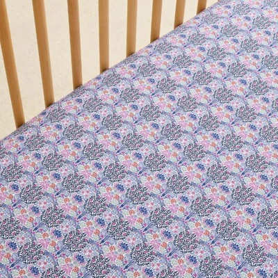 J. Crew Ltd Edition Baby Crib Sheet in Liberty Club Nouveau Print Fabric London - Image 1 of 4