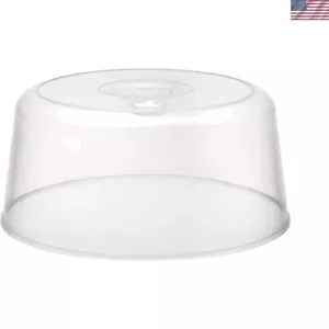 Clear Microwave Plate Cover - BPA-Free Splatter Guard with Steam Vents, 10.5"x5" - Picture 1 of 3