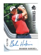 BRANDON HARKINS 2021 SP AUTHENTIC ROOKIES AUTOGRAPH ON CARD RC 013/799
