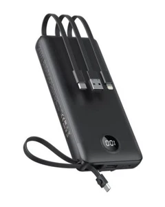 Batterie Externe 20000mAh Power Bank avec Câbles Intégrés Portable Chargeur a... - Photo 1 sur 8