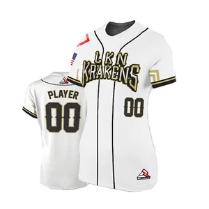CUSTOM Sports Jersey Personalized Name Number - LKN Krakens Fastpitch Softball - Picture 1 of 7