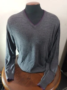 Report Collection Merino Wool Sweater Mens Xl Gray Longsleeve - Picture 1 of 12