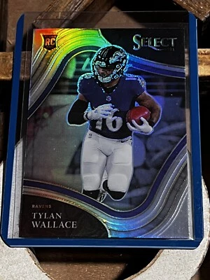 Tylan Wallace 2021 Panini Select Field Level Silver Prizm Rookie RC #378 Ravens - Image 1 of 2