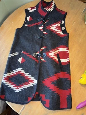 49 Tasha Polizzi Colección Suroeste Chaleco Cárdigan Chaqueta M Palanca Larga Foto 1 de 4