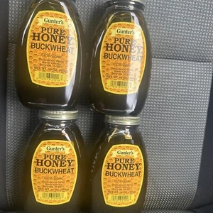 Gunter's Pure Buckwheat Honey 4 Pack, 16 Ounces Each 4 Pounds Total - Picture 1 of 3