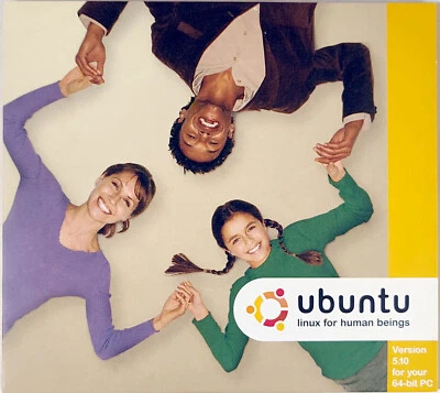 Vintage Ubuntu 5.10 64-bit for your PC install cd and live cd Rare HTF - Image 1 of 3