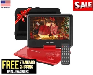 Maxmade MDP1008 Portable DVD Player  Car Adapter 10.1" Display - Red - Picture 1 of 3