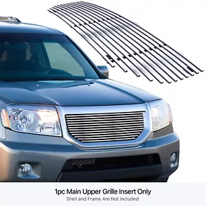 Fits 2009-2011 Honda Pilot Upper Stainless Chrome Billet Grille Grill Insert - Picture 1 of 7
