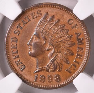 1898 Indian Head Cent - NGC MS62 - Picture 1 of 3